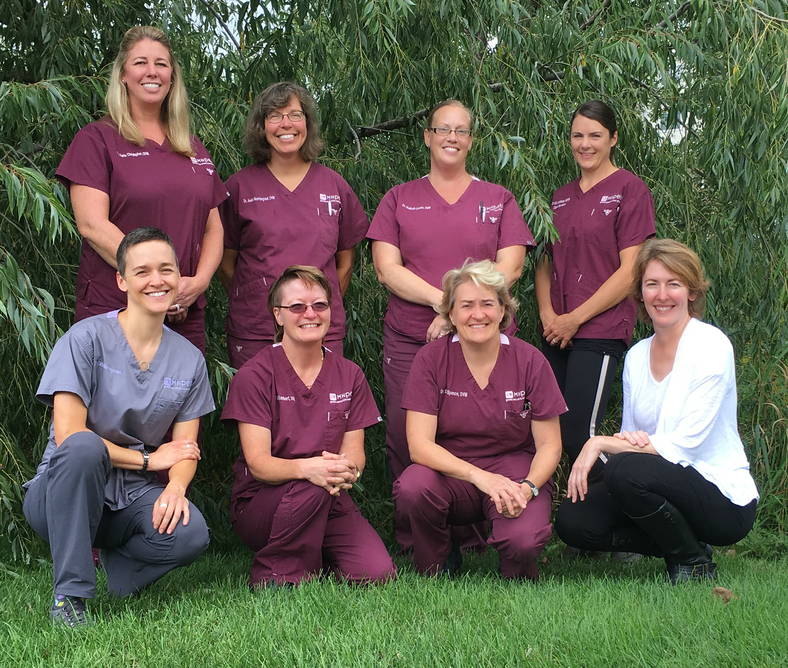 Back row: Dr. Karin Christopher, Dr. Jeske Noordergraaf, Dr. Melinda Crowe, Dr. Jodi Beck Front row: Dr. Catherine Hageman, Dr. Mary Lambert, Dr. Sue Spence, Dr. Rebecca McComas