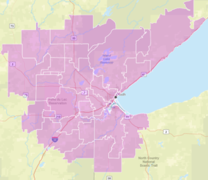 Twin Ports service map